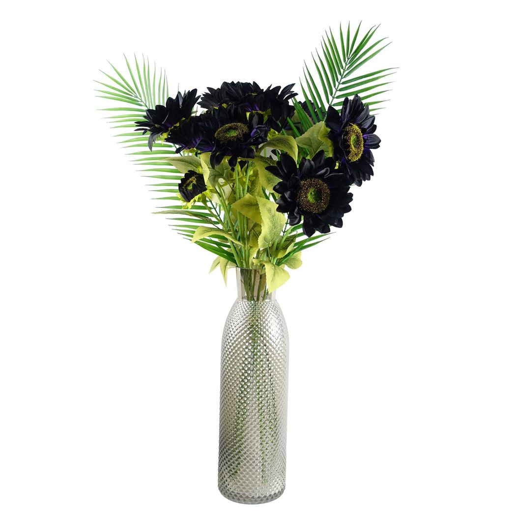 100cm Lifelike Palm Leaf - Shapeable Stem for Stunning Floral Arrangements!