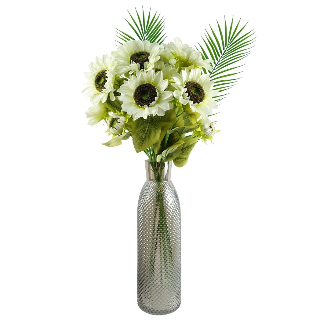 100cm Lifelike Palm Leaf - Shapeable Stem for Stunning Floral Arrangements!
