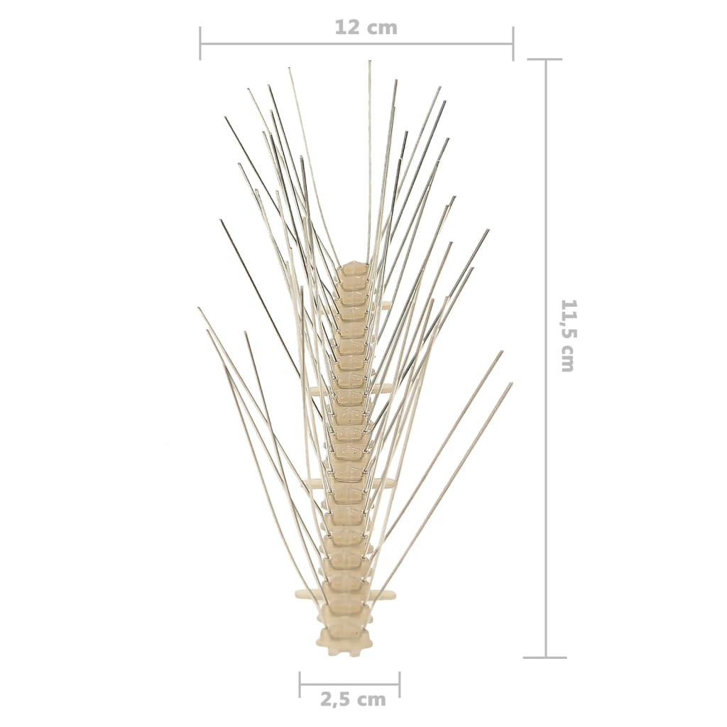 4-row Plastic Bird & Pigeon Spikes Set of 20 10 m