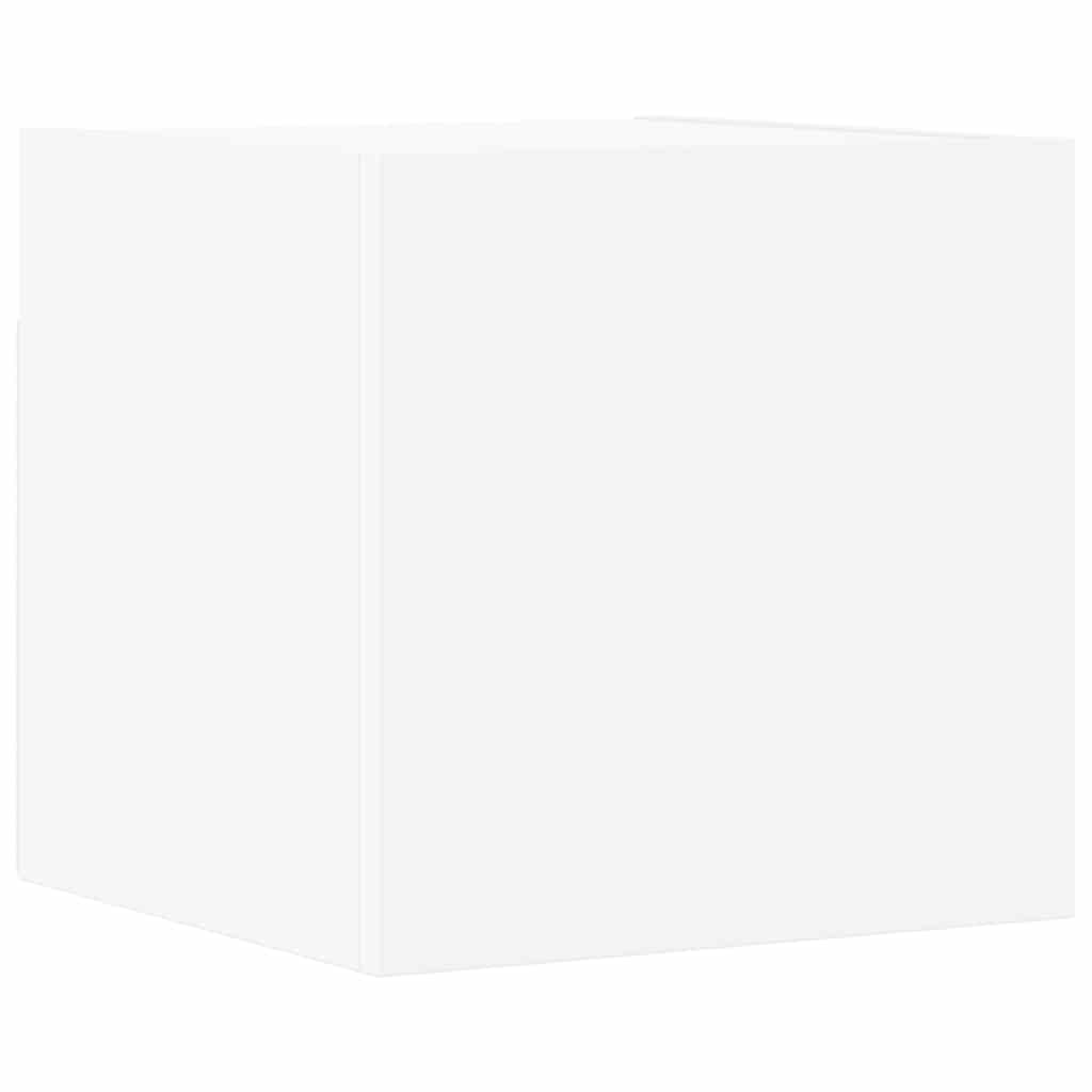 4 Piece TV Cabinet Set White Engineered Wood