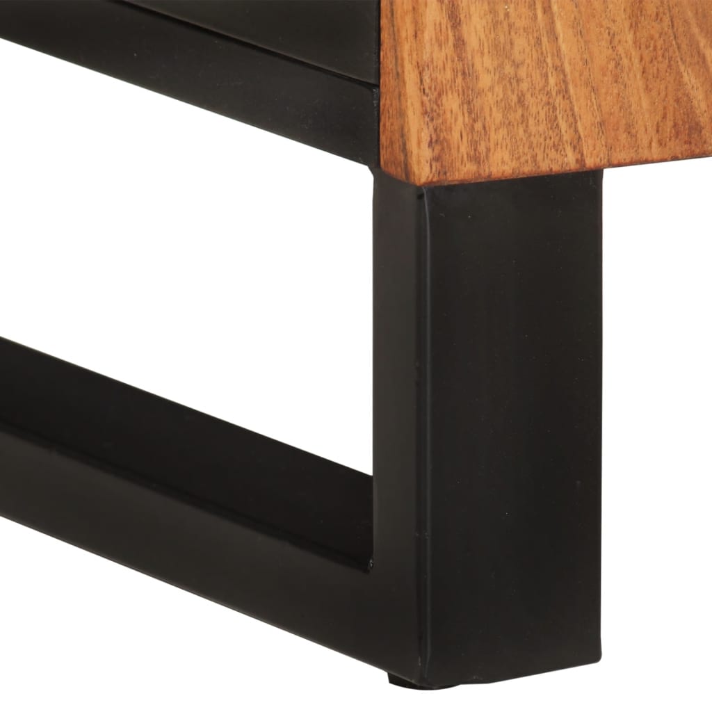 3 Piece Bathroom Furniture Set Solid Wood Acacia