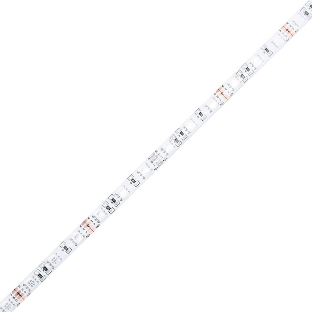 Bedside Cabinet with LED Lights Smoked Oak 70x36x40.5 cm