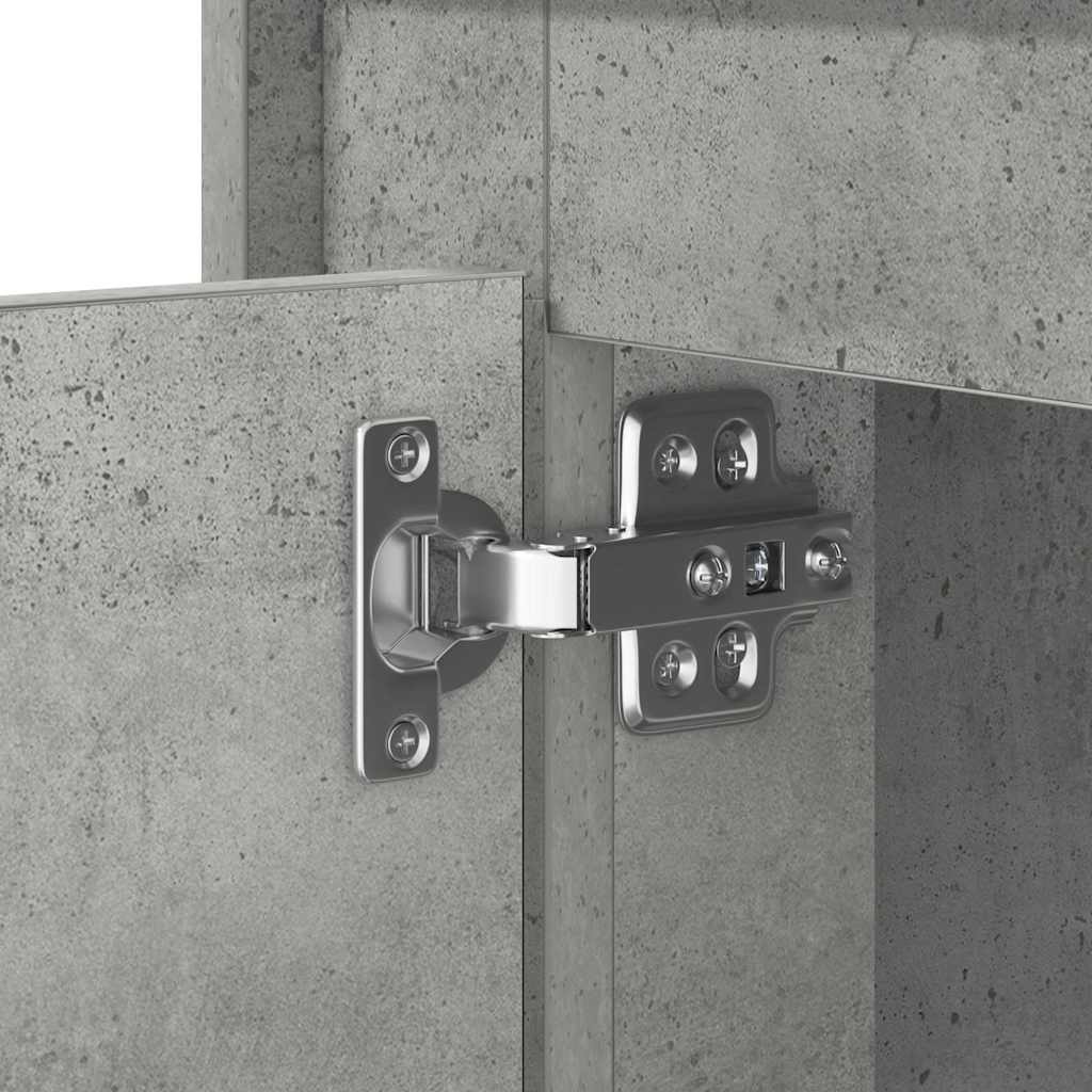 Bedside Cabinet Concrete grey 44 x 34.5 x 45 cm Engineered wood