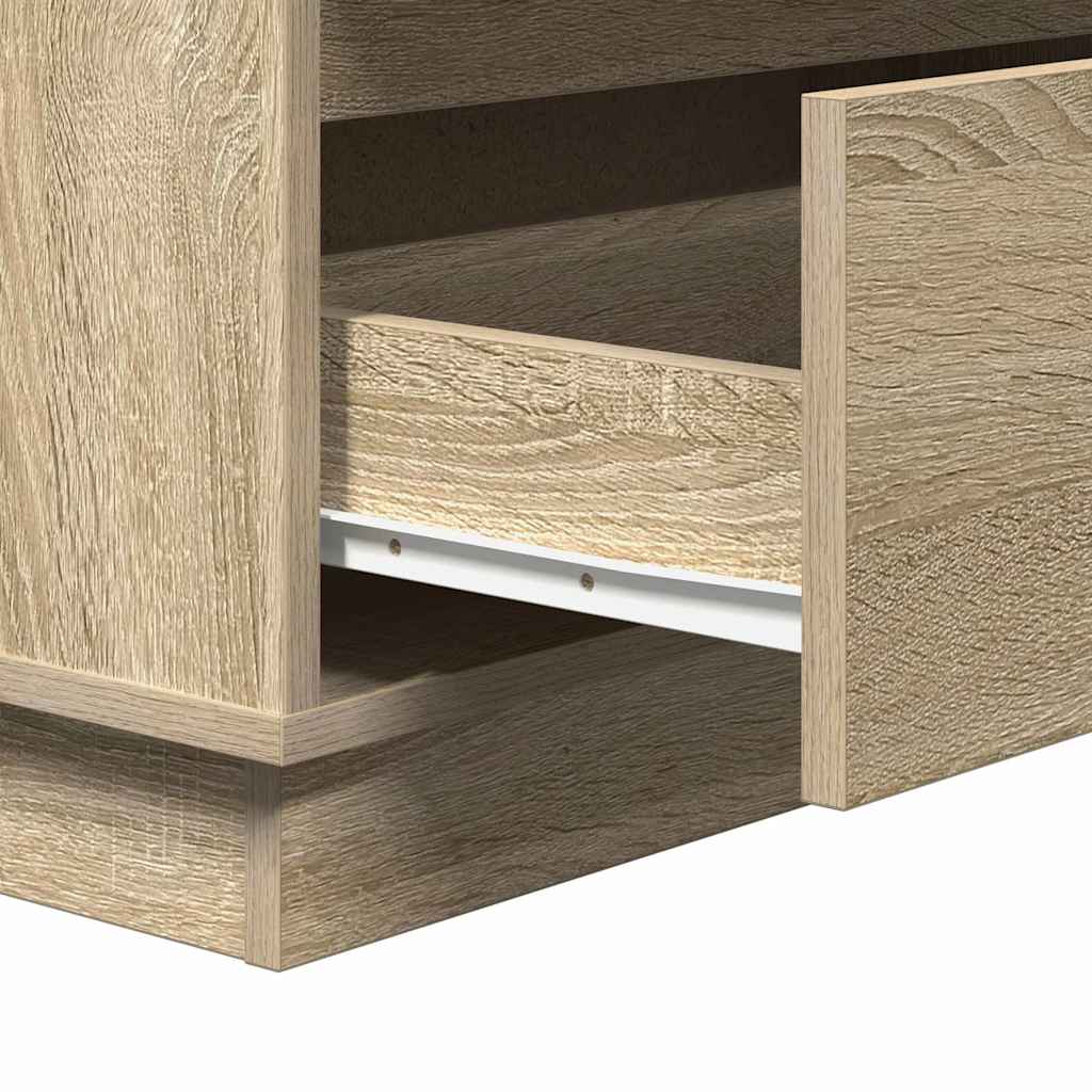 Bedside Cabinet Sonoma Oak 71 x 34.5 x 75 cm Engineered wood