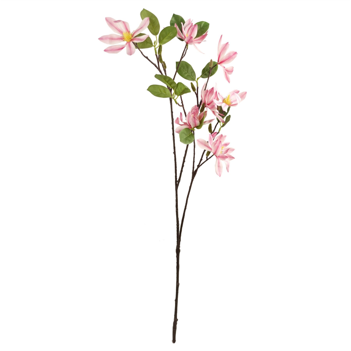 Stunning 100cm Pink Magnolia Floral Spray for Effortless Decor Elegance