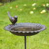 Cast Iron Bird Bath/Drink Tray Brown