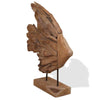 Fish Sculpture Teak 40x12x57 cm