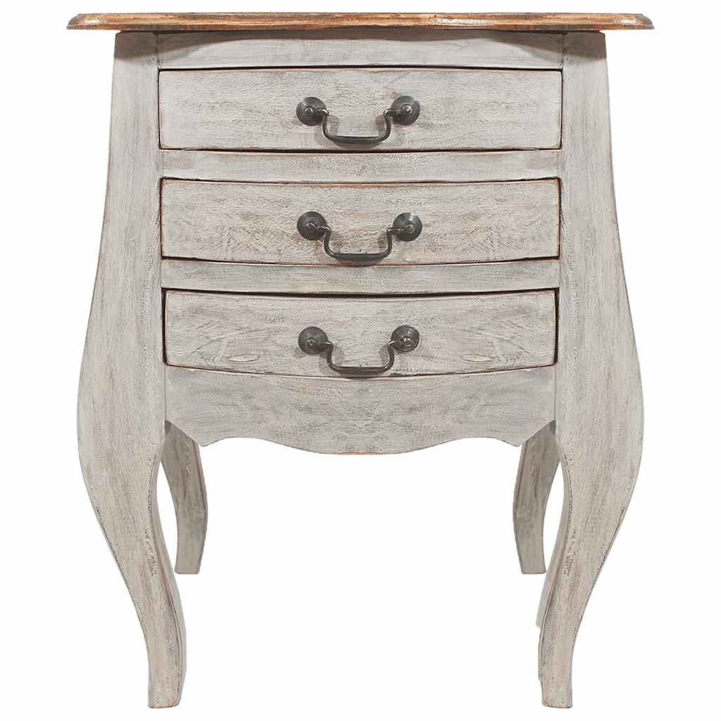 Bedside Cabinet Solid Mahogany Wood 48x35x64 cm