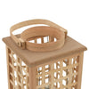 Hanging Candle Lantern Holder Bamboo Natural