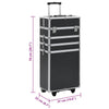 Make-up Trolley Aluminium Black