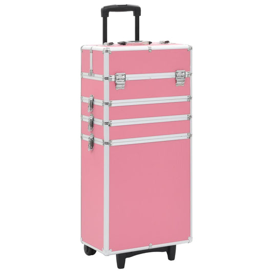 Make-up Trolley Aluminium Pink