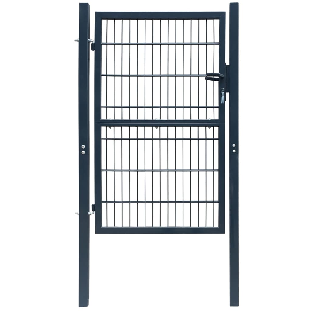 2D Fence Gate (Single) Anthracite Grey 100x120 cm