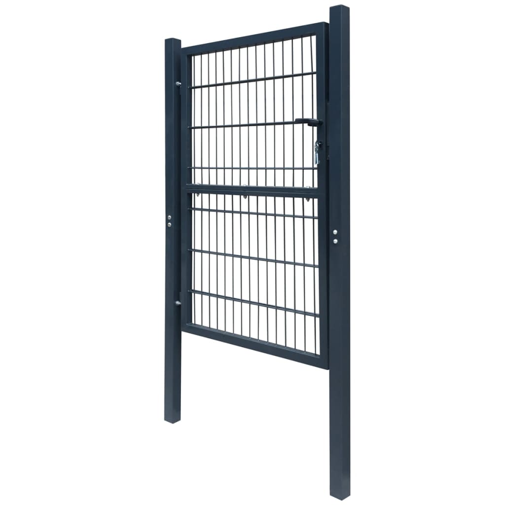 2D Fence Gate (Single) Anthracite Grey 100x120 cm