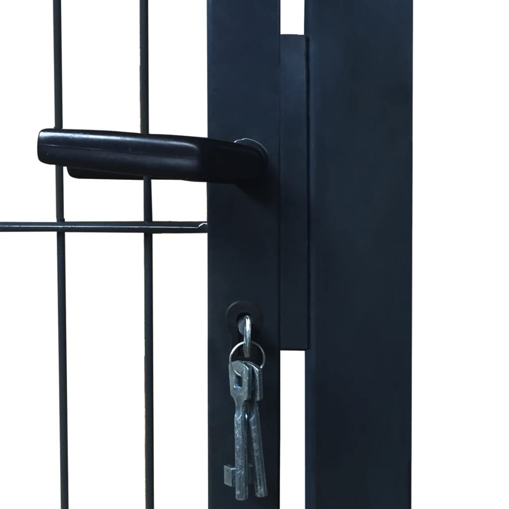 2D Fence Gate (Single) Anthracite Grey 100x120 cm