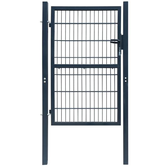 2D Fence Gate (Single) Anthracite Grey 100x140 cm