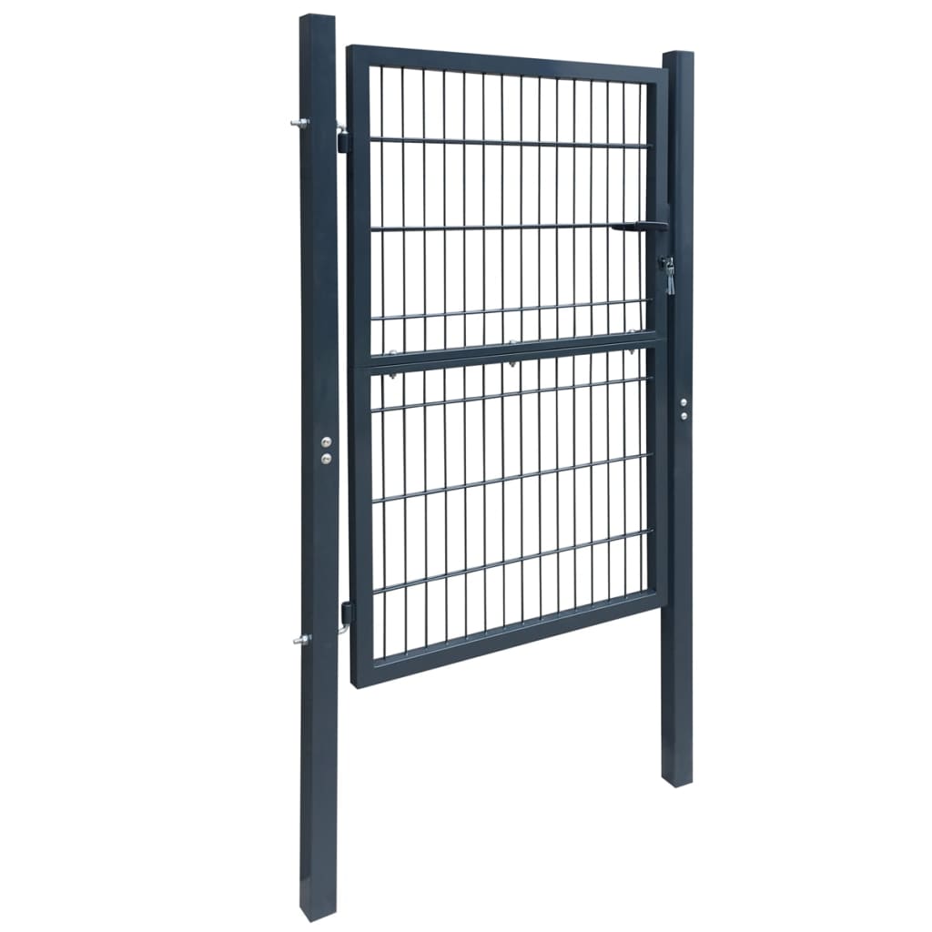 2D Fence Gate (Single) Anthracite Grey 100x140 cm