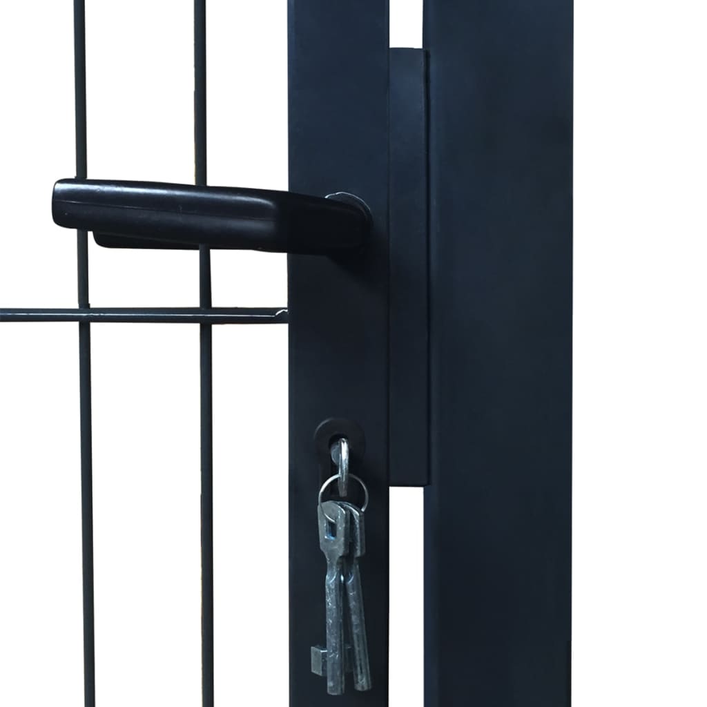 2D Fence Gate (Single) Anthracite Grey 100x140 cm
