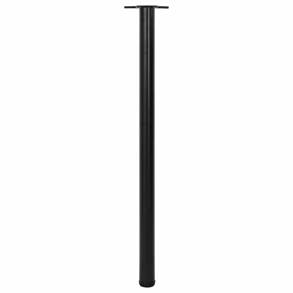 4 Height Adjustable Table Legs Black 1100 mm