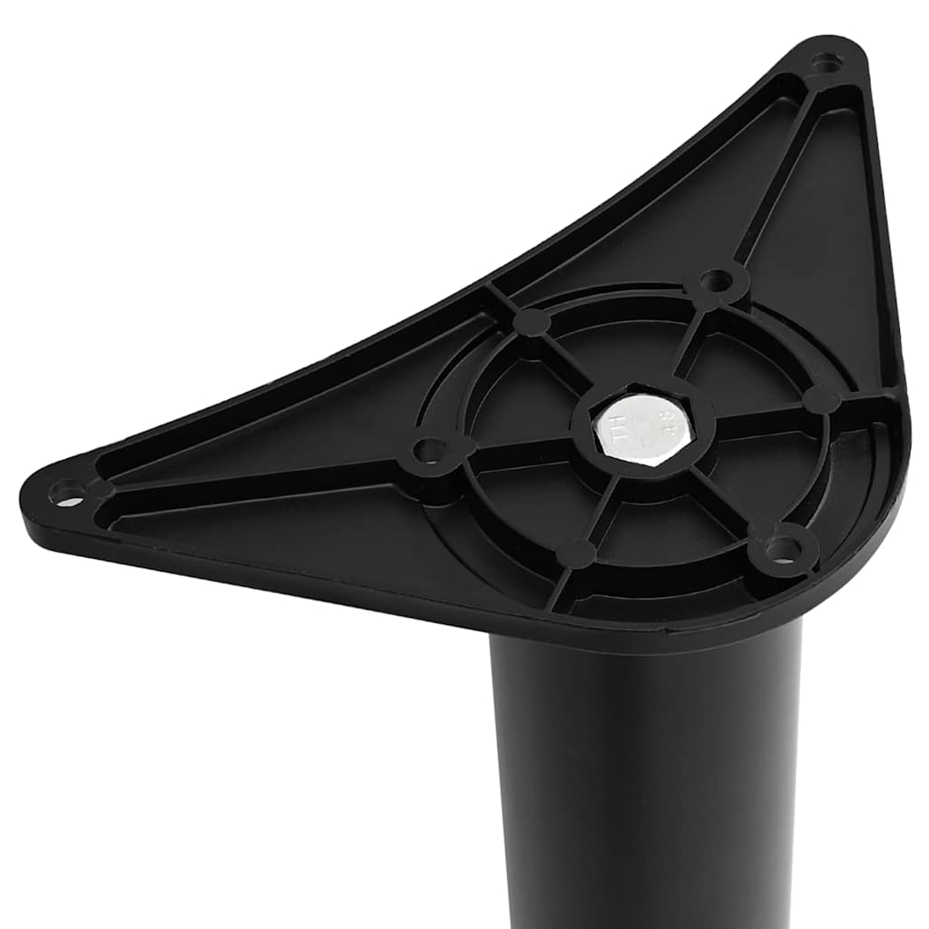 4 Height Adjustable Table Legs Black 870 mm