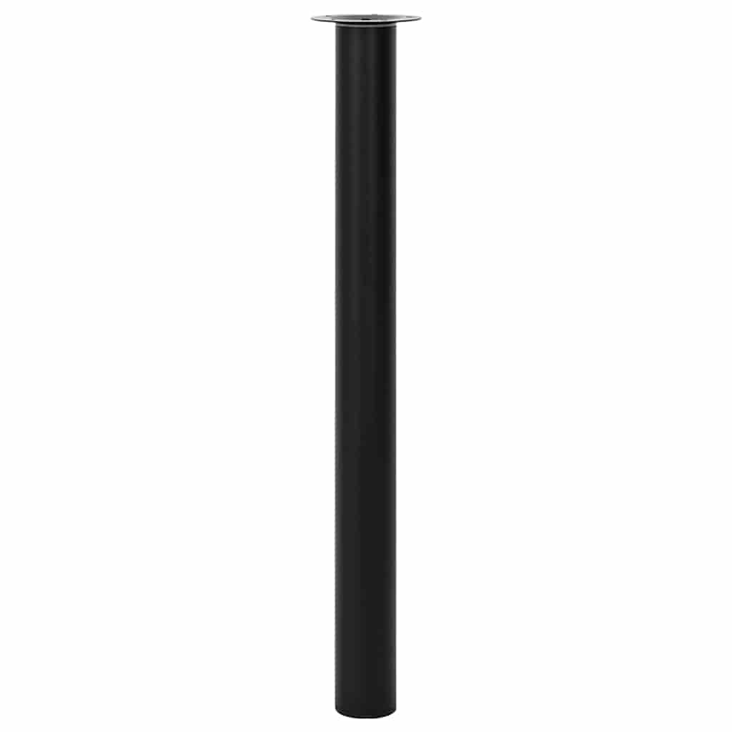 2 Telescopic Table Legs Black 710 mm-1100 mm