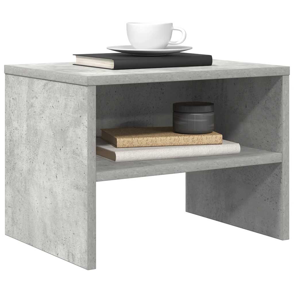 Bedside Cabinet Concrete Grey 40x30x30 cm Engineered Wood