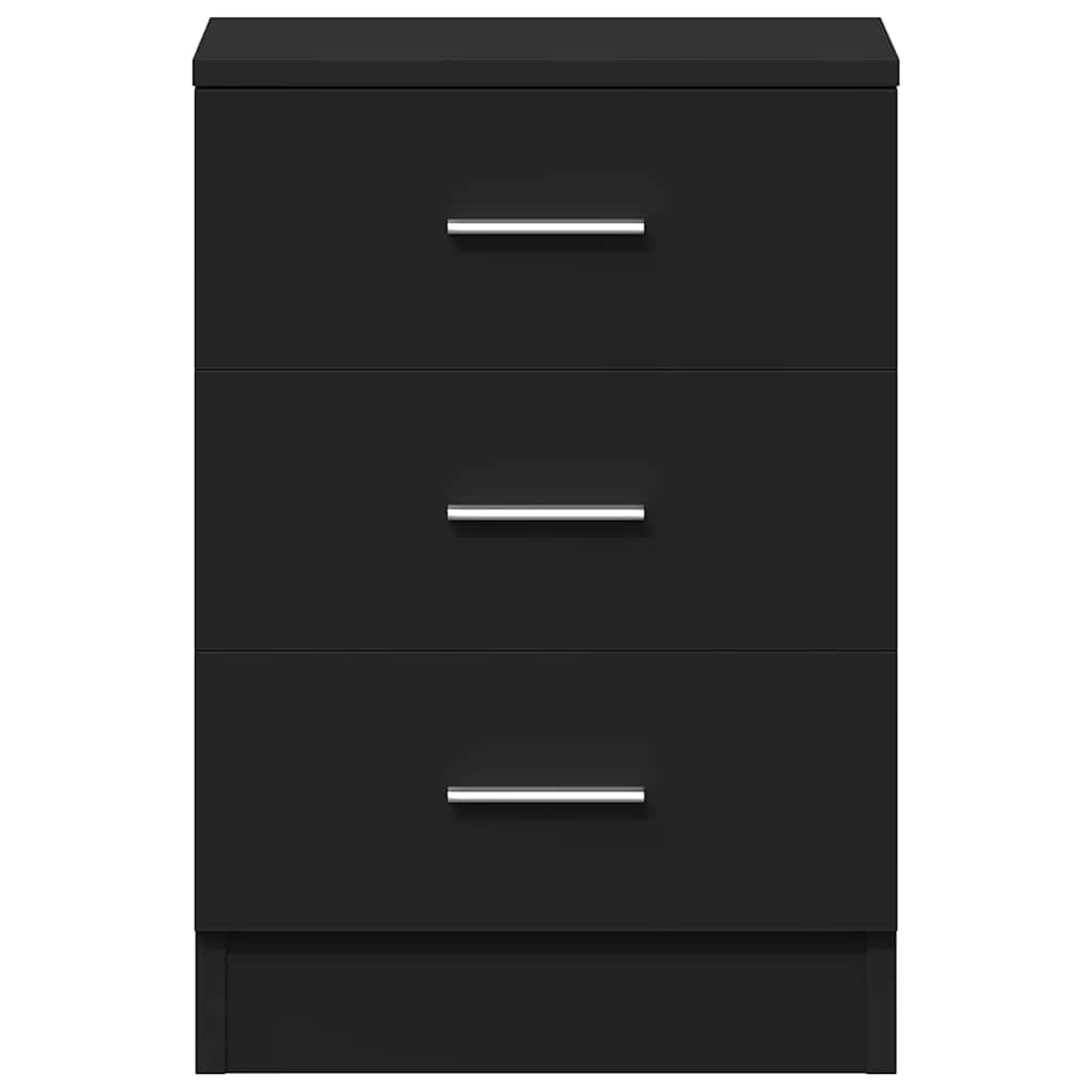 Bedside Cabinets 2 pcs Black 38x35x56 cm Engineered Wood