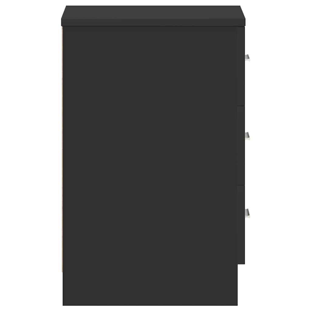 Bedside Cabinets 2 pcs Black 38x35x56 cm Engineered Wood