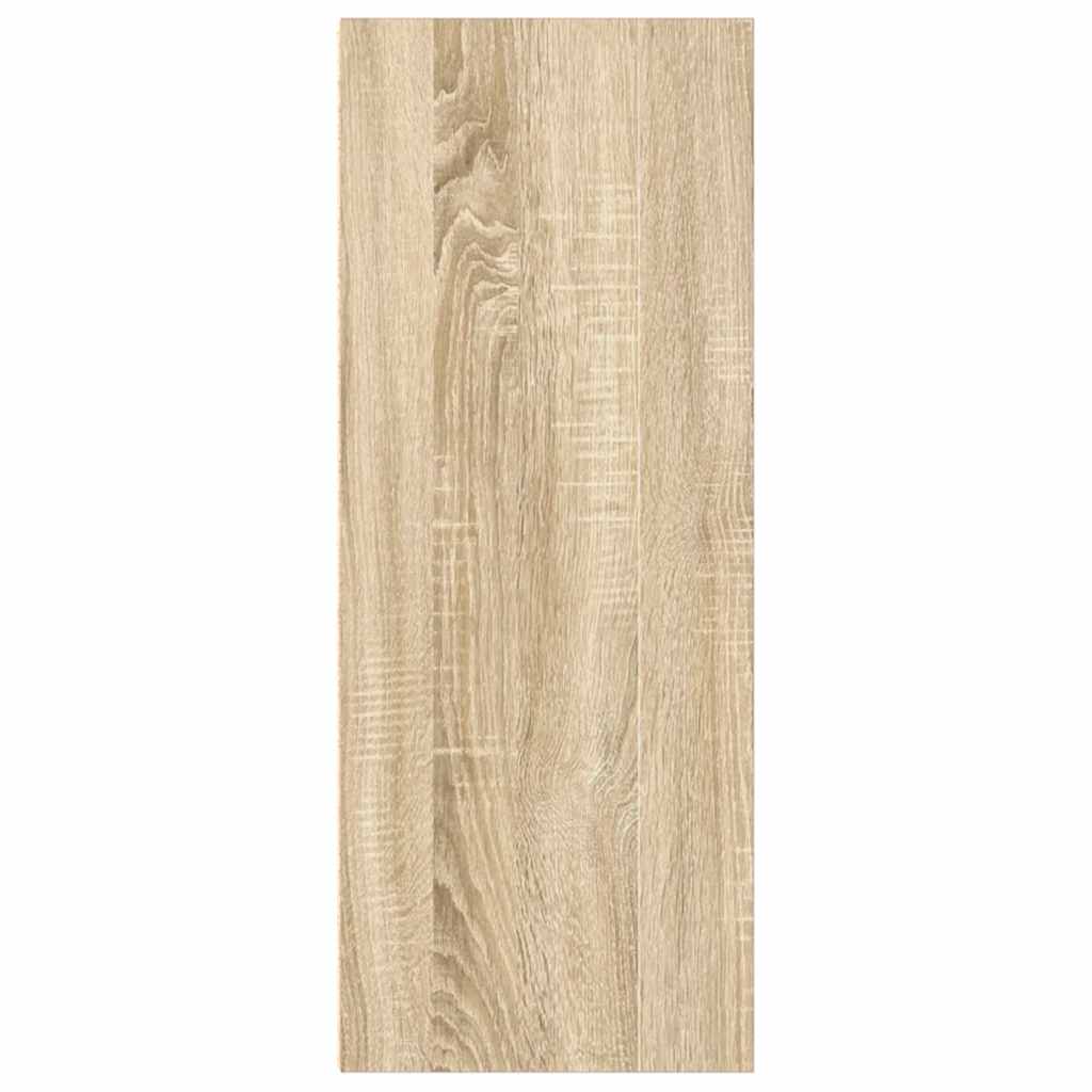 2-Tier Book Cabinet Sonoma Oak 40x30x76.5 cm Engineered Wood