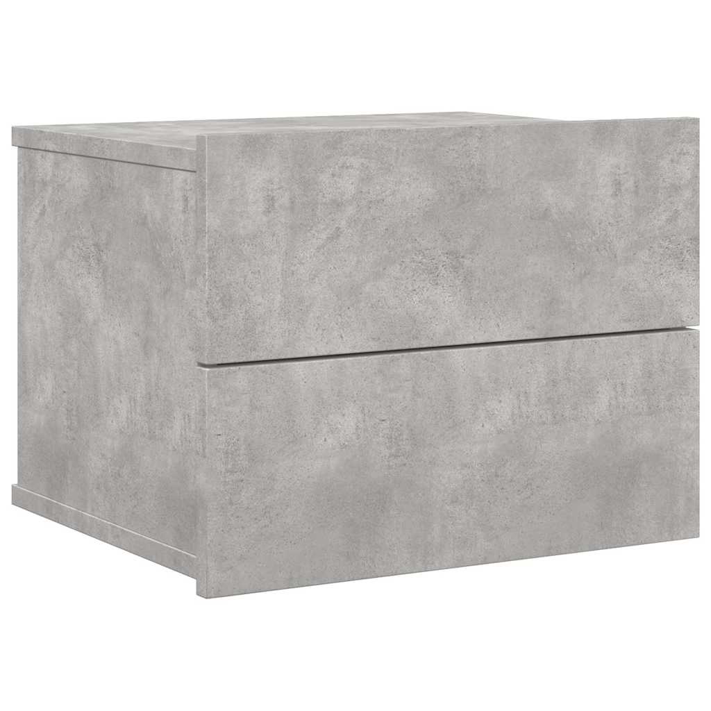 Bedside Cabinet Concrete Grey 40x30x30 cm Engineered Wood