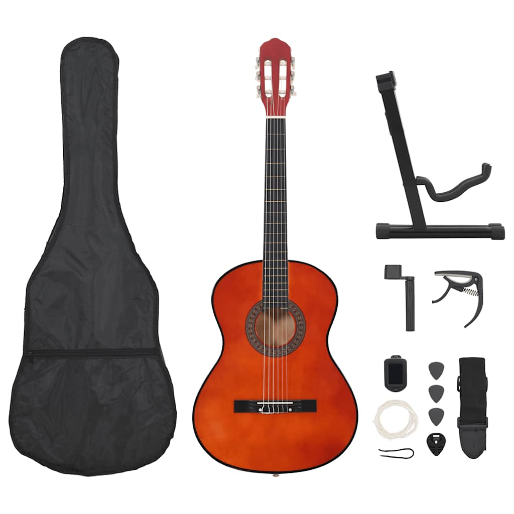 12 Piece Classical Guitar Beginner Set 4/4 39"