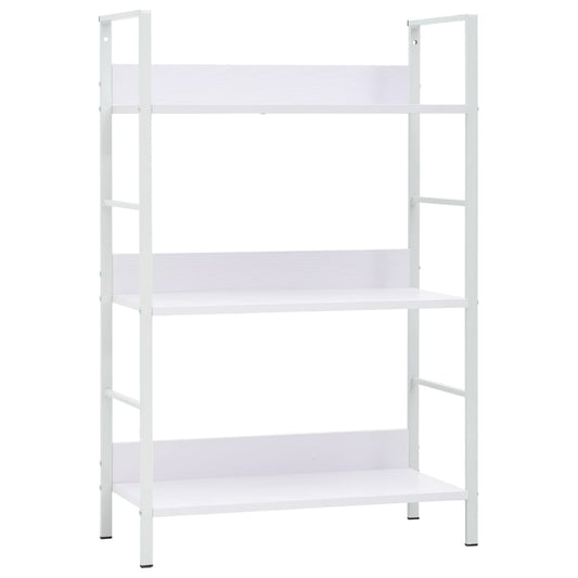 3-Layer Book Shelf White 60x27.6x90.5 cm Engineered Wood