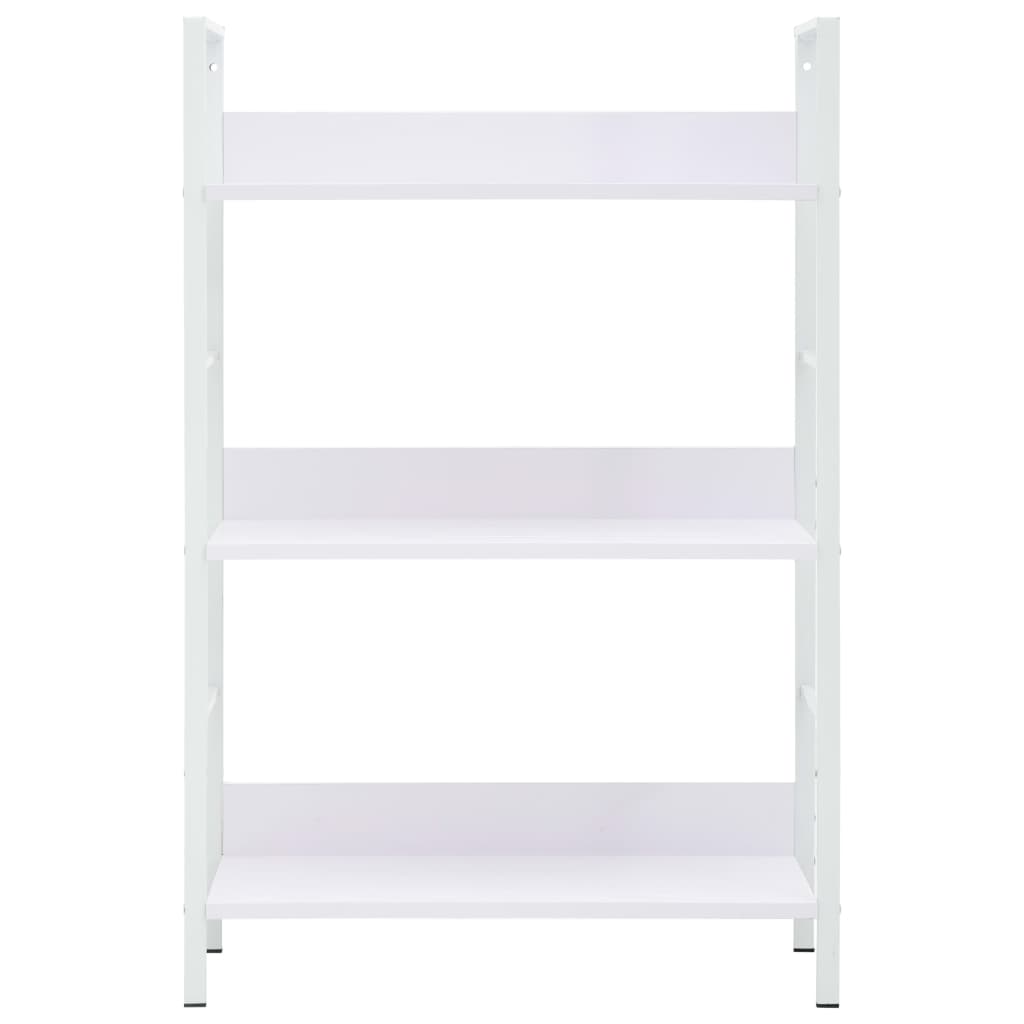 3-Layer Book Shelf White 60x27.6x90.5 cm Engineered Wood