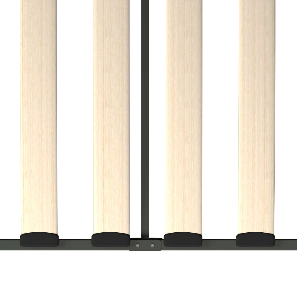 284674 vidaXL DayBed Frame without Mattress Grey Metal 90x200 cm