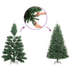 Artificial Christmas Tree with Flocked Snow Green 240 cm PVC