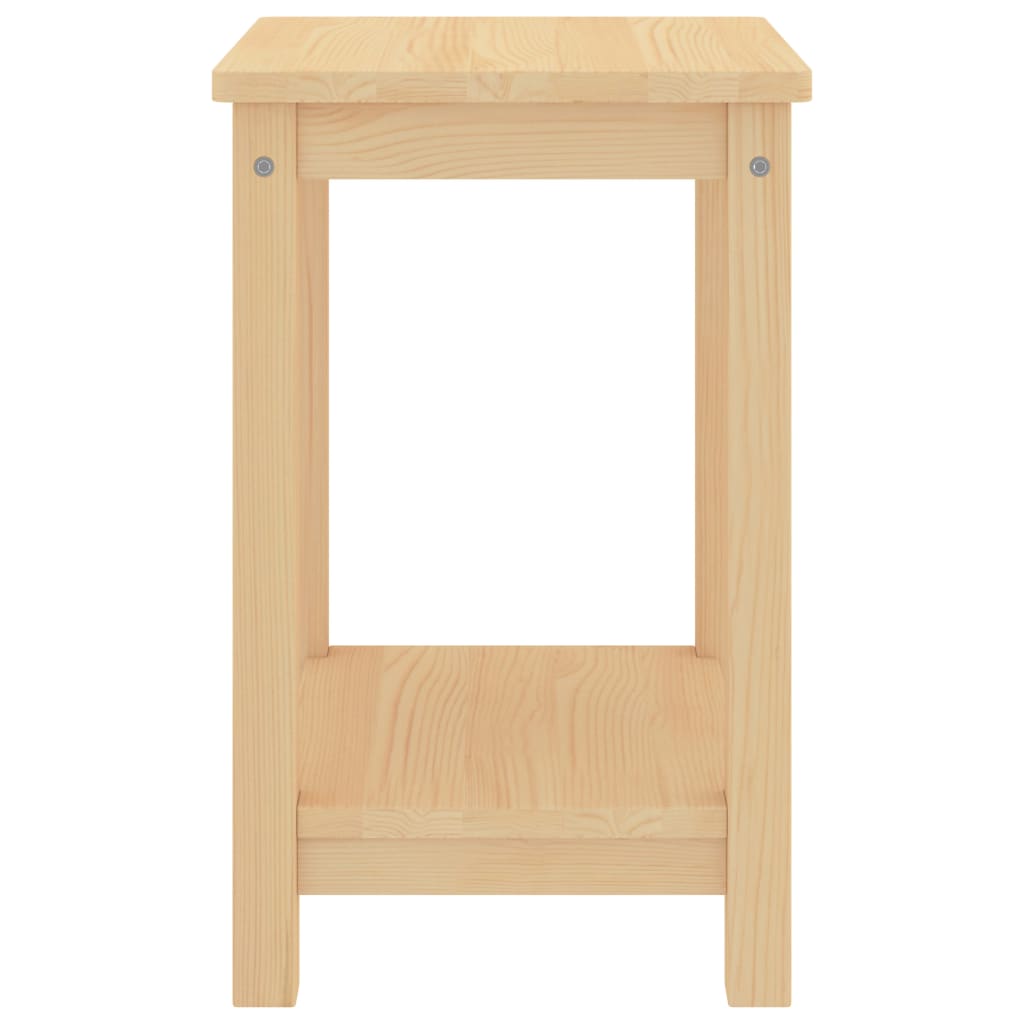 Bedside Cabinet Light Wood 35x30x47 cm Solid Pinewood