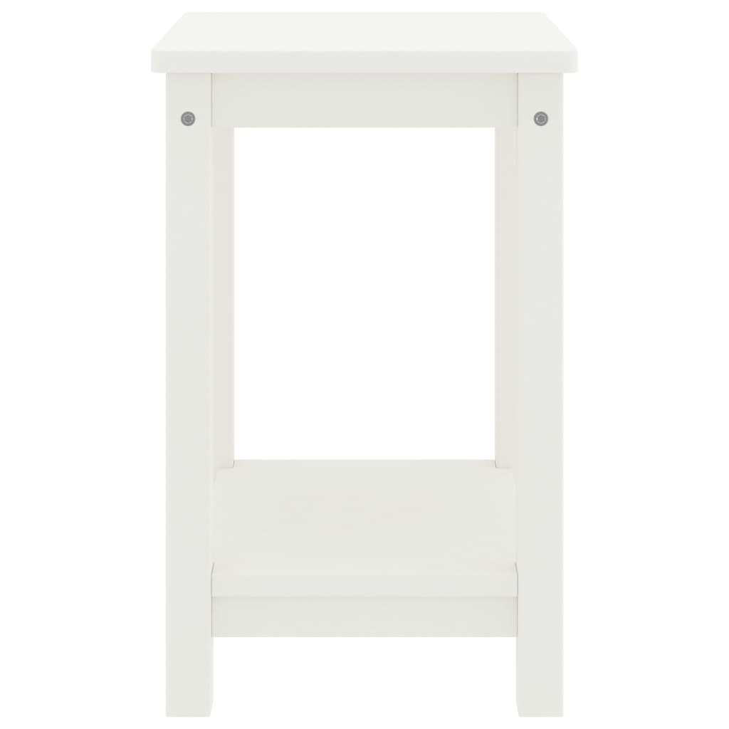 Bedside Cabinet White 35x30x47 cm Solid Pinewood