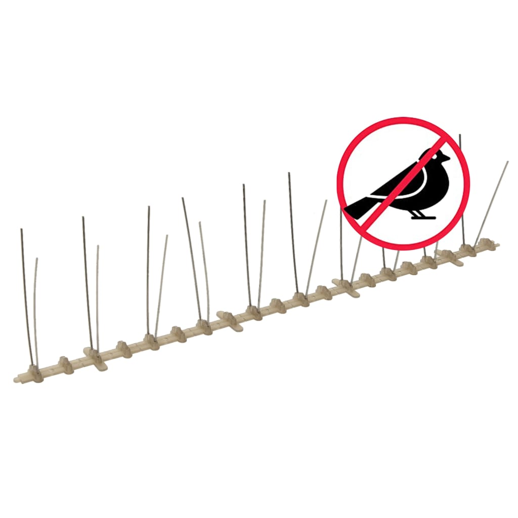 2-row Plastic Bird & Pigeon Spikes Set of 20 10 m