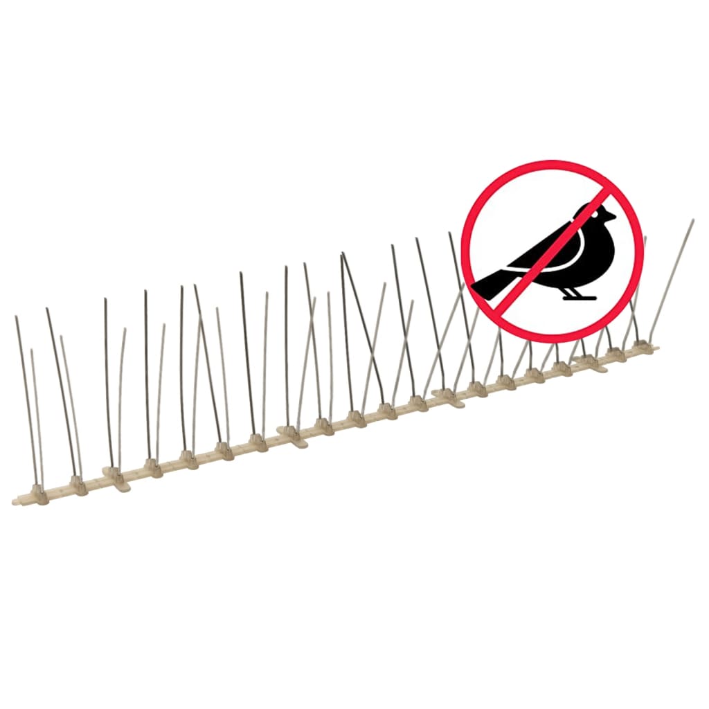 4-row Plastic Bird & Pigeon Spikes Set of 20 10 m