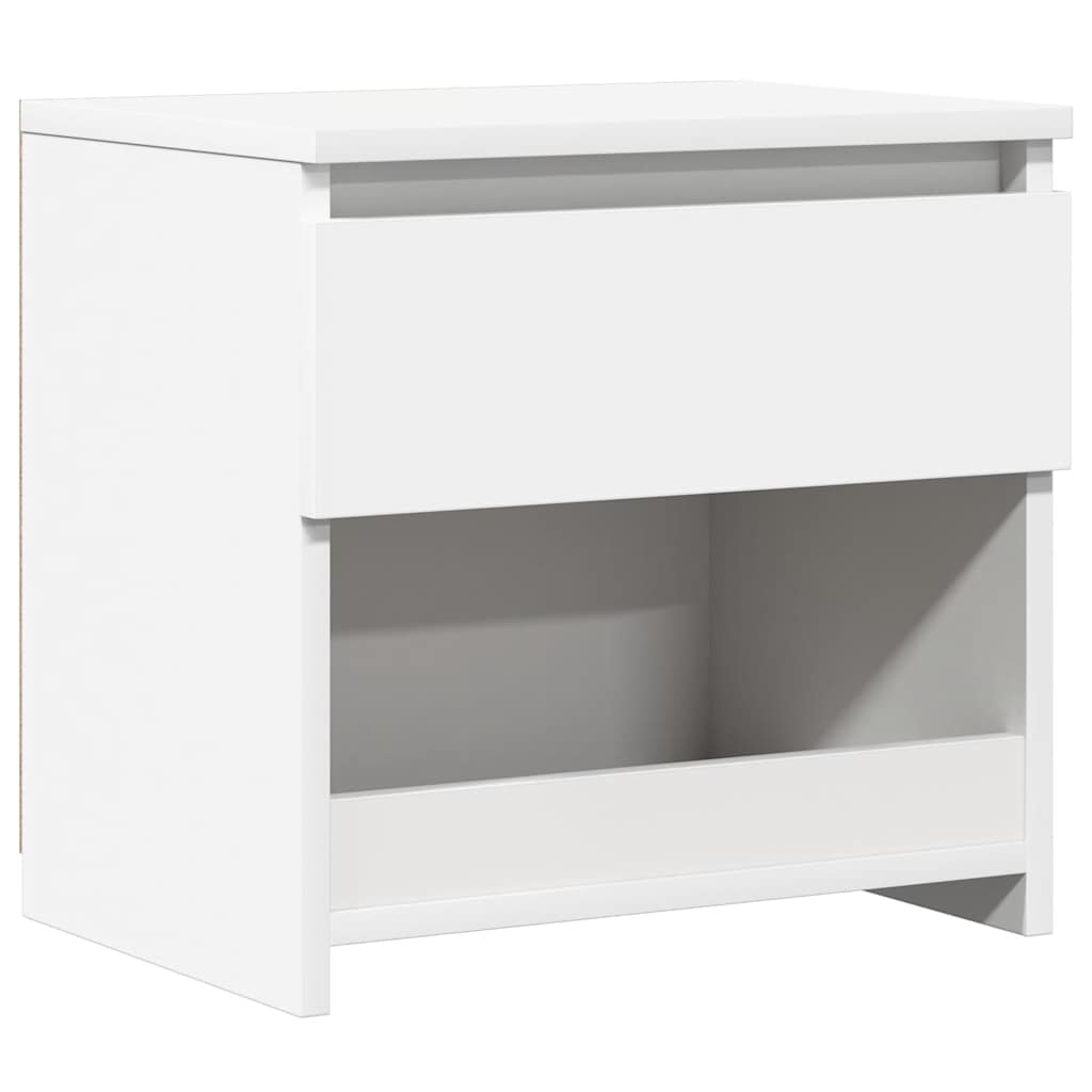 Bedside Cabinet White 40x30x39 cm Engineered Wood