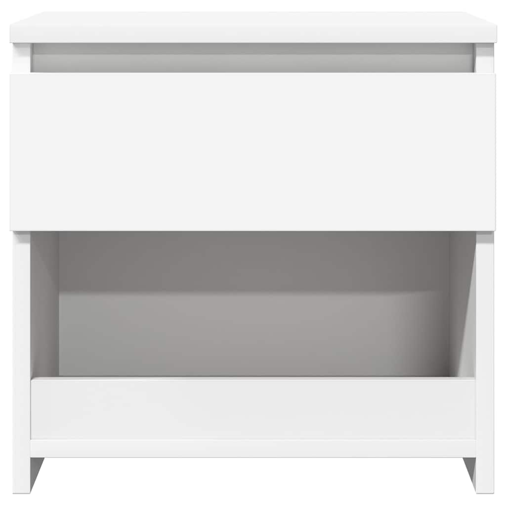 Bedside Cabinet White 40x30x39 cm Engineered Wood