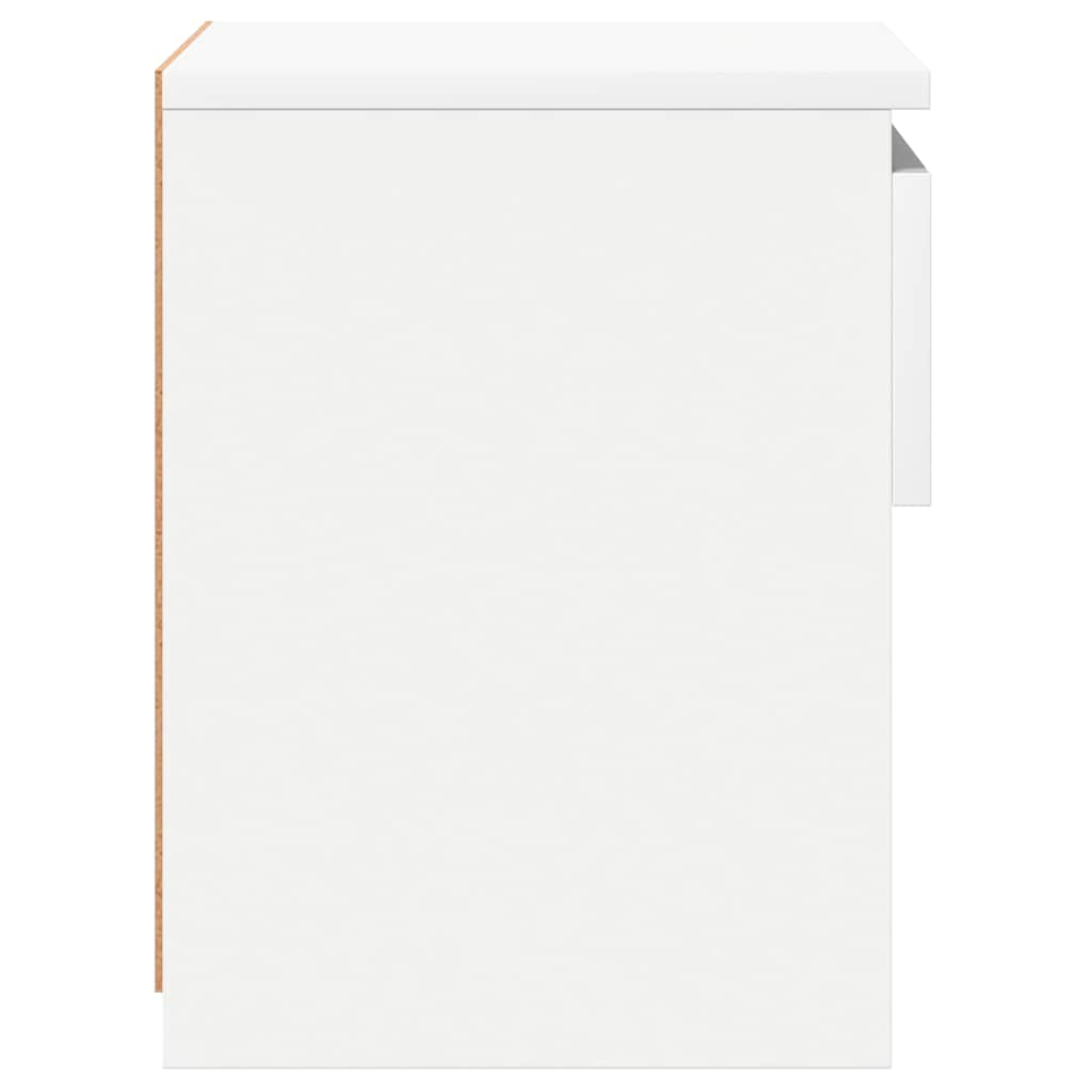 Bedside Cabinet White 40x30x39 cm Engineered Wood