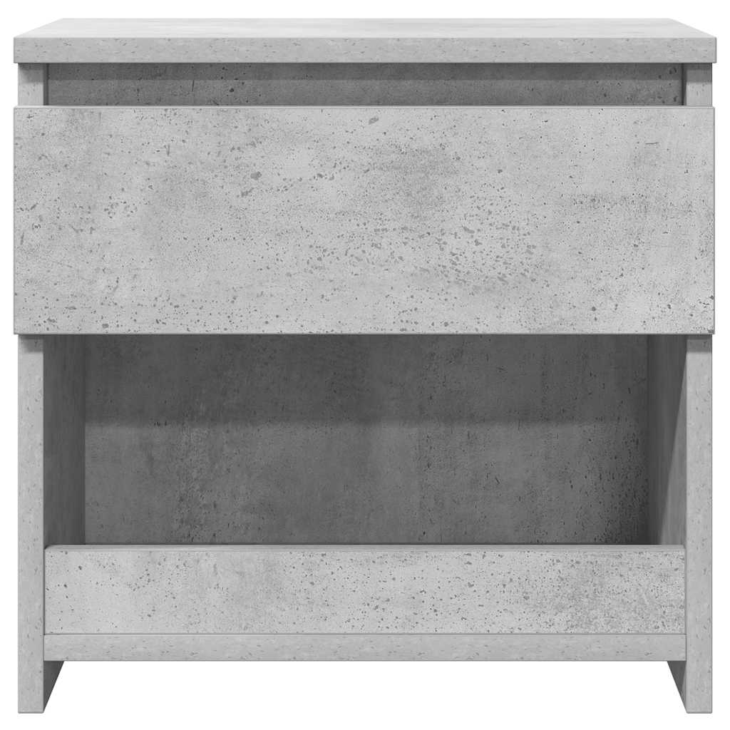 Bedside Cabinets 2 pcs Concrete Grey 40x30x39 cm Engineered Wood