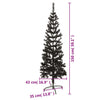 Slim Christmas Tree Black 150 cm