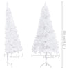 Corner Artificial Christmas Tree White 150 cm PVC