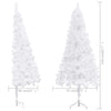 Corner Artificial Christmas Tree White 210 cm PVC