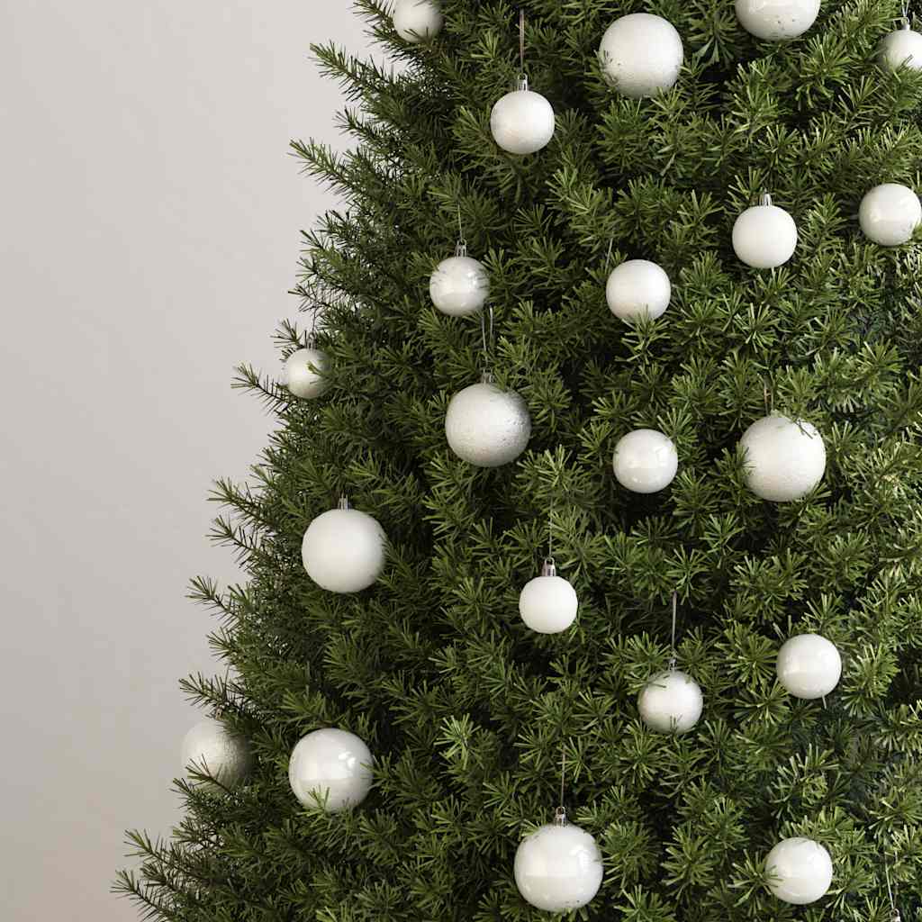 100 Piece Christmas Ball Set White