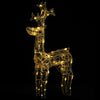 Reindeer Christmas Decoration 90 LEDs 60x16x100 cm Acrylic