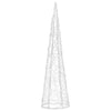 Acrylic Decorative Pyramid LED Light Cone Blue 60 cm