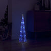 Acrylic Decorative Pyramid LED Light Cone Blue 60 cm