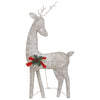 Christmas Reindeer Family 270x7x90 cm Gold Warm White Mesh